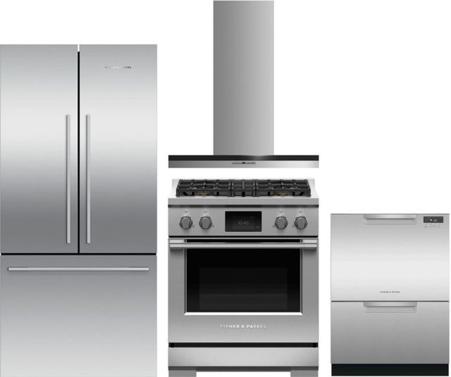 Fisher & Paykel 4 Piece Stainless Steel Kitchen Package-0