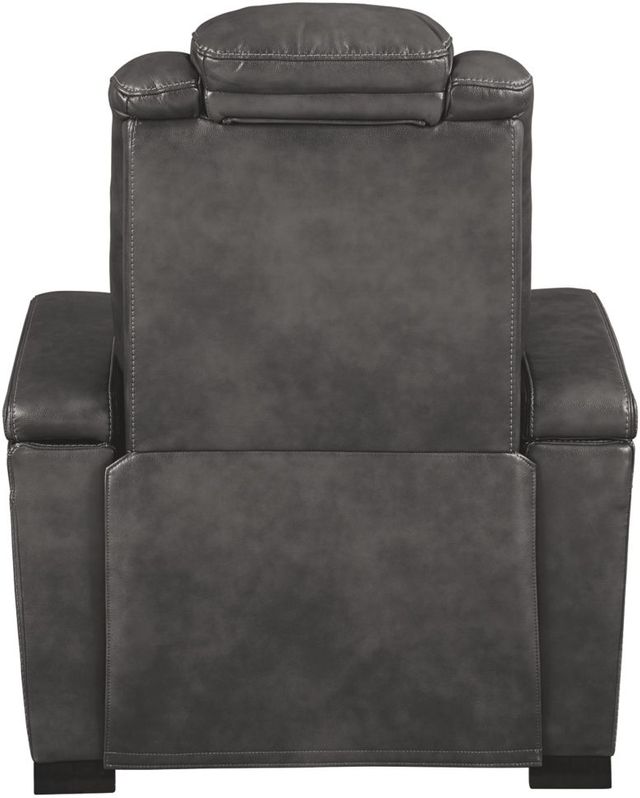 Signature Design by Ashley® Turbulance Quarry Power Recliner with Adjustable Headrest 2
