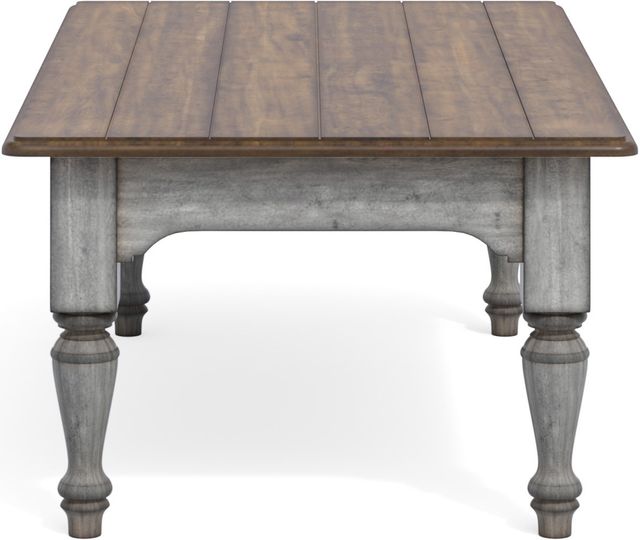 Flexsteel® Plymouth® Distressed Graywash Rectangular Coffee Table 2