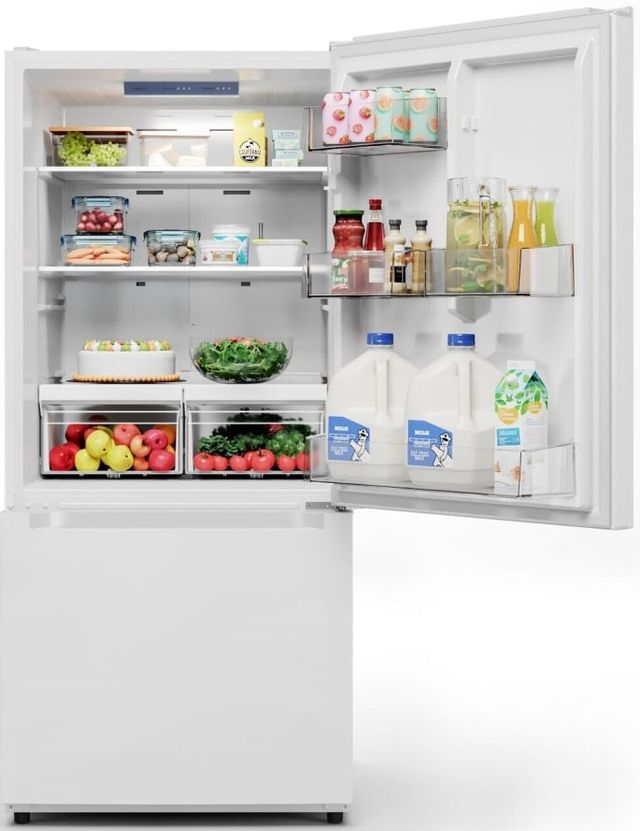 Midea® 18.7 Cu. Ft. White Bottom Freezer Refrigerator 4