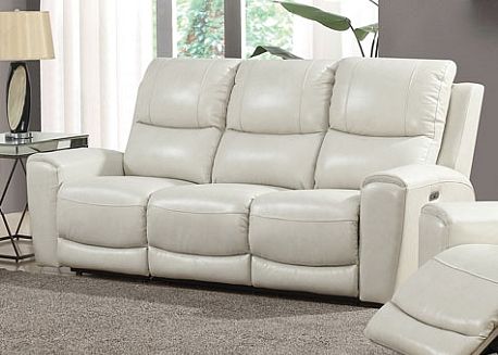 Steve Silver Co.® Laurel Ivory Leather Power Reclining Sofa-0