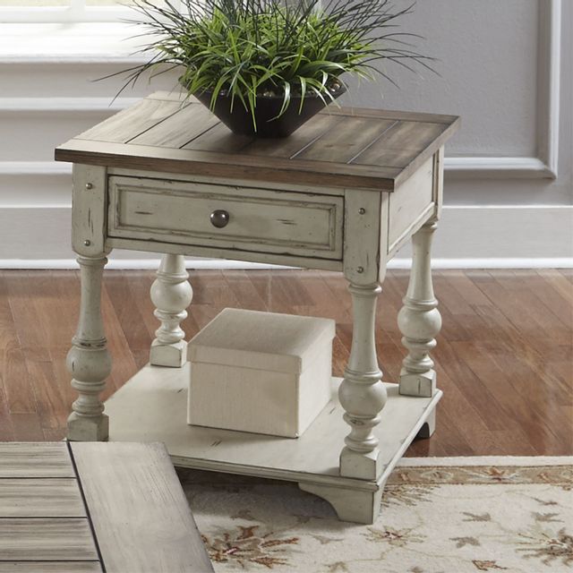 Liberty Furniture Morgan Creek 3-Piece White Living Room Table Set