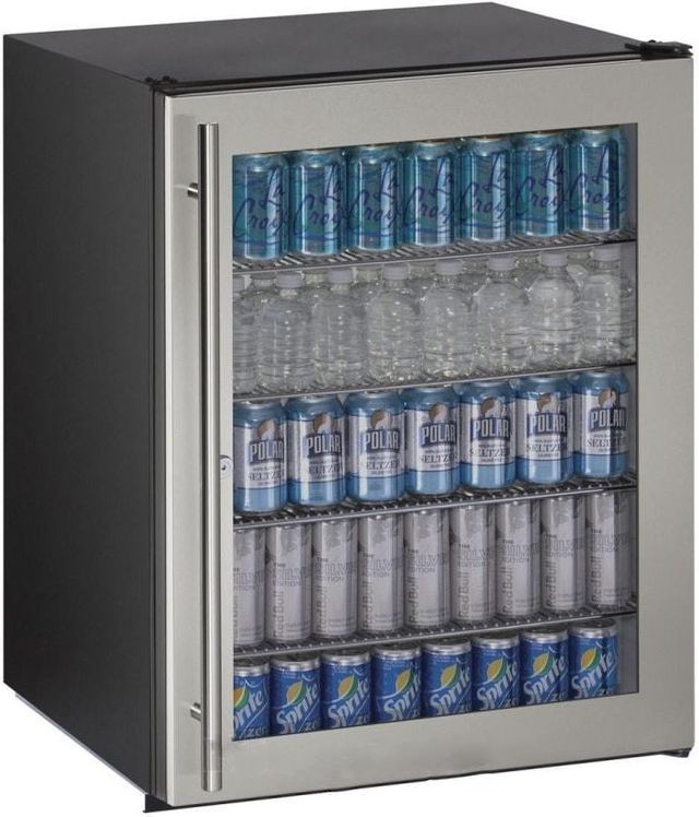 U-Line® ADA Series 5.4 Cu. Ft. Stainless Steel Beverage Center-0