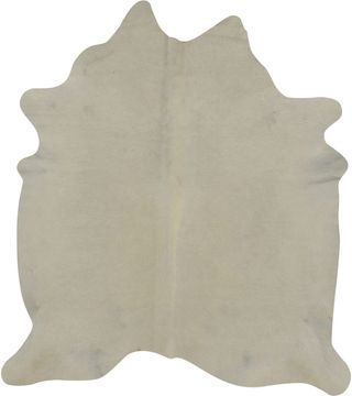 BS Trading® Natural White Large Cowhide Throw Rug