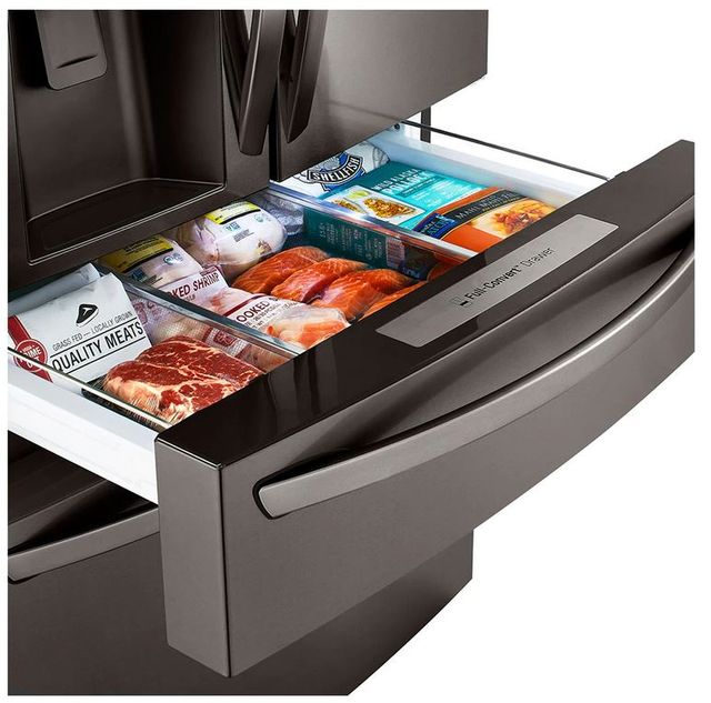 LG 22.5 Cu. Ft. PrintProof™ Black Stainless Steel Smart Wi-Fi Enabled Counter Depth Refrigerator 6