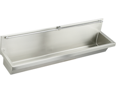 Elkay® Stainless Steel 60" x 14" x 8" Wall Hung Multiple Station Urinal Kit