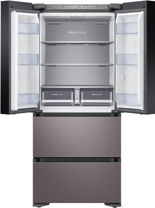 Samsung 17.3 Cu. Ft. Platinum Bronze Smart Kimchi & Specialty French Door Refrigerator 1
