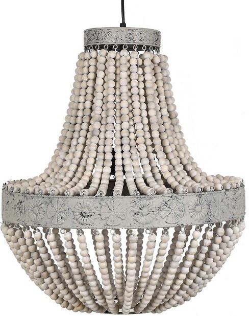 grey washed chandelier