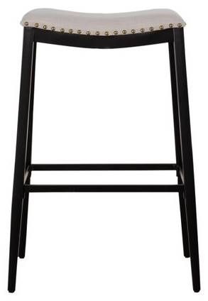 Liberty Vintage Series Antique White Backless Barstool 1