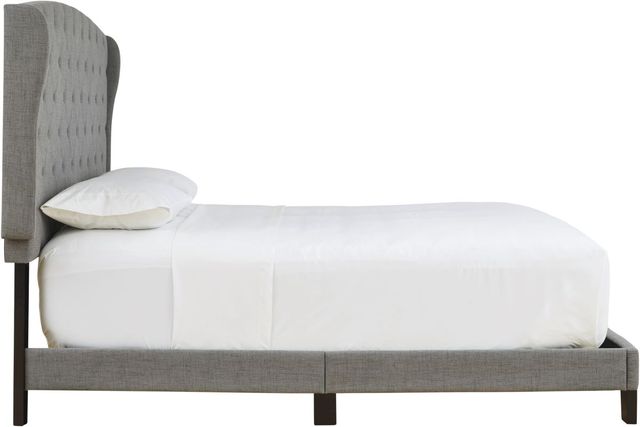 Signature Design by Ashley® Vintasso Gray Queen Upholstered Panel Bed-2