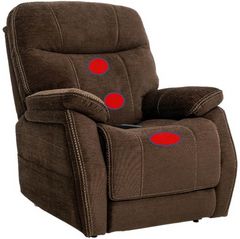 Windermere Mega Power Lay-Flat Lift Recliner with 3-Zone Heat System