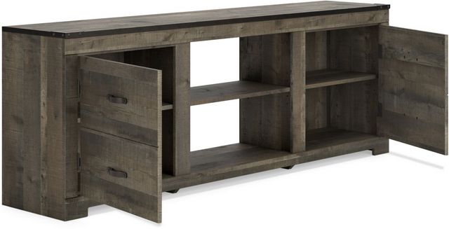 Signature Design by Ashley® Trinell 3-Piece Brown Entertainment Center with Glass Shelves-1