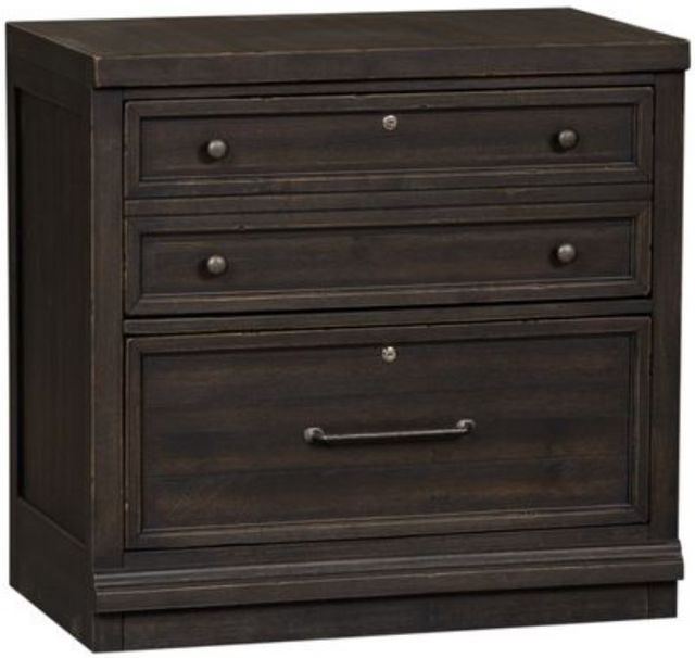 Liberty Harvest Home Black Bunching Lateral File Cabinet-0