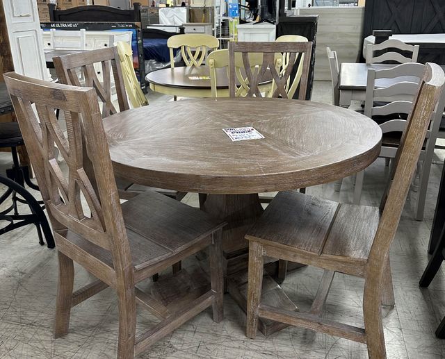 Million Dollar Rustic 47" Round Table and Chairs Set 0