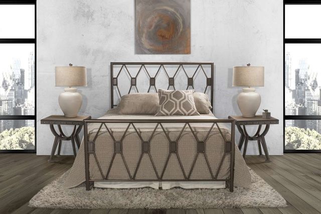 Hillsdale Furniture Tripoli Metallic Brown Queen Bed-3