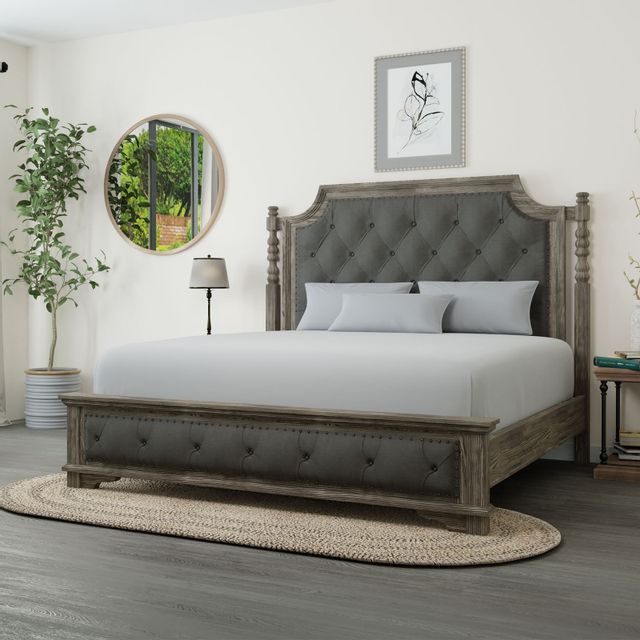 Vintage Furniture Charleston Upholstered Queen Bed-0