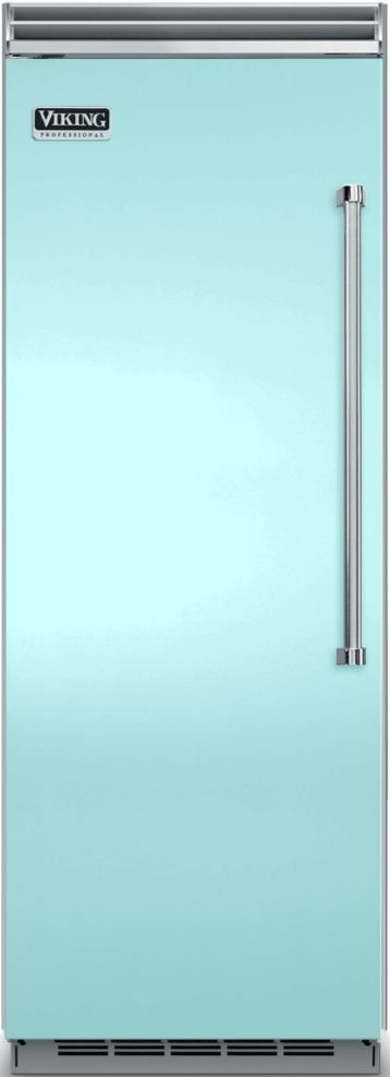 Viking® 5 Series 15.9 Cu. Ft. Bywater Blue Professional Left Hinge All Freezer