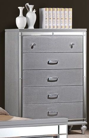 New Classic® Home Furnishings Valentino Silver Chest