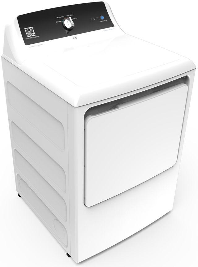 GE® 7.4 Cu. Ft. White Commercial Electric Dryer-VTD52EASRWB-0