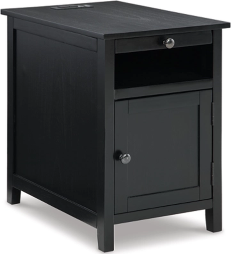  Marianna Chairside End Table (Black)-0
