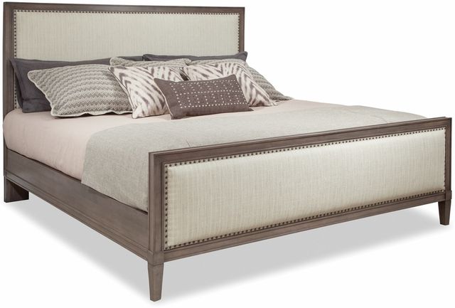 Durham Furniture Prominence Queen Upholstered Panel Bed 0
