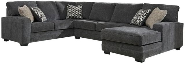 Benchcraft® Tracling 3-Piece Slate Sectional with Chaise 0