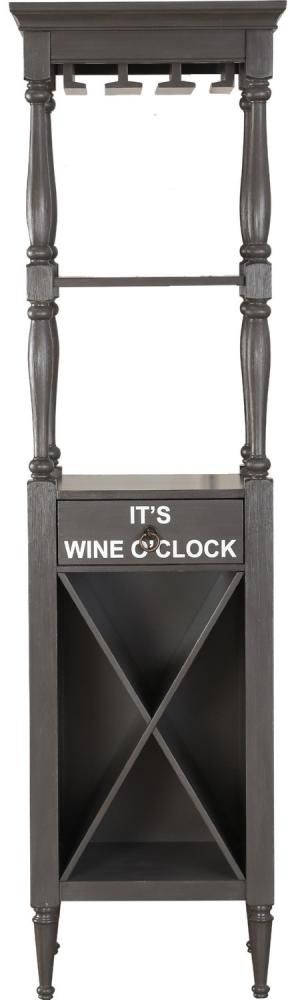 ACME Furniture Anthony Antique Gray Wine Cabinet