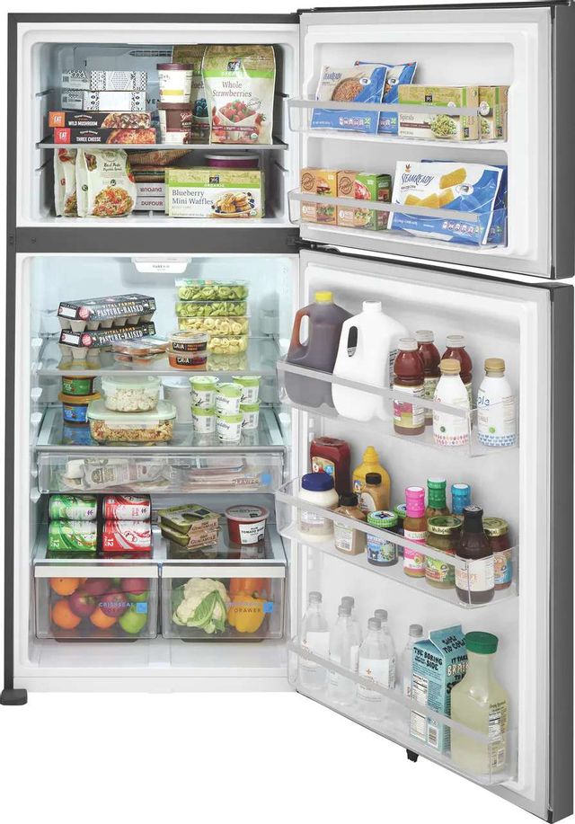 Frigidaire Gallery® 20.1 Cu. Ft. Smudge-Proof® Stainless Steel Top Freezer Refrigerator 3