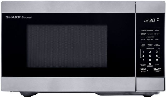 Sharp® 0.9 Cu. Ft. Stainless Steel Countertop Microwave 