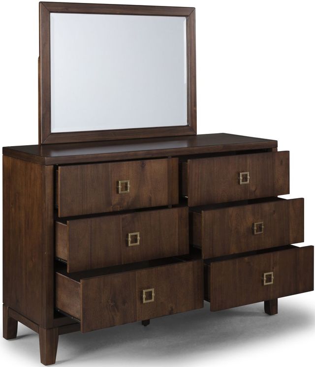 homestyles® Bungalow Medium Brown Dresser with Mirror-2