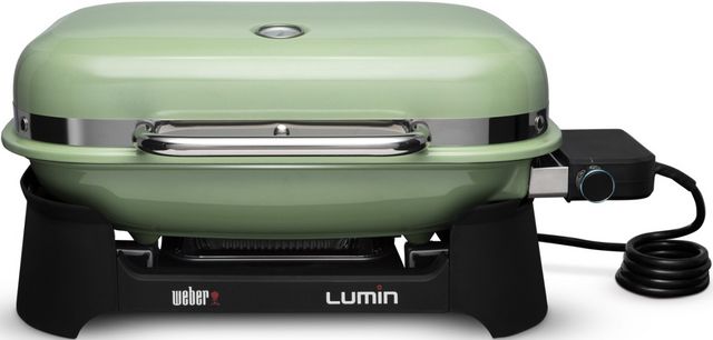 Weber® Grills® Lumin 26 Seafoam Green Electric Tabletop Grill, Don's  Appliances