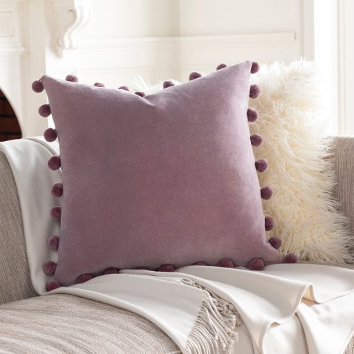 Surya Serengeti Lavender 20" x 20" Toss Pillow with Polyester Insert 3