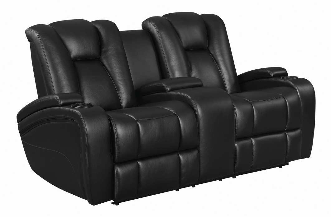 delange reclining power sofa