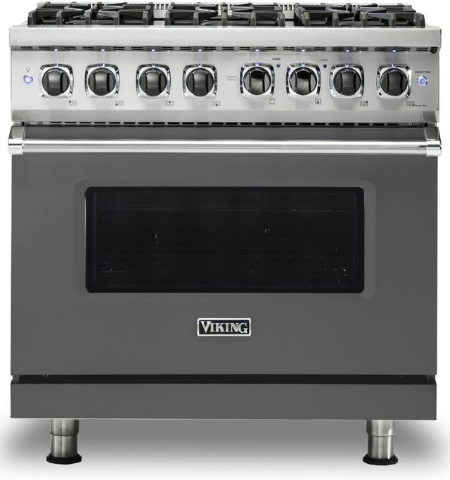 Viking® Professional 5 Series 36" Stainless Steel Pro Style Dual Fuel Range 10