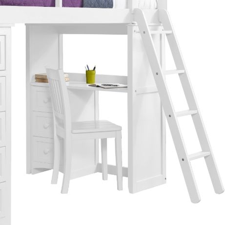 Hillsdale Furniture Schoolhouse Mission White Twin Youth Student Loft-1