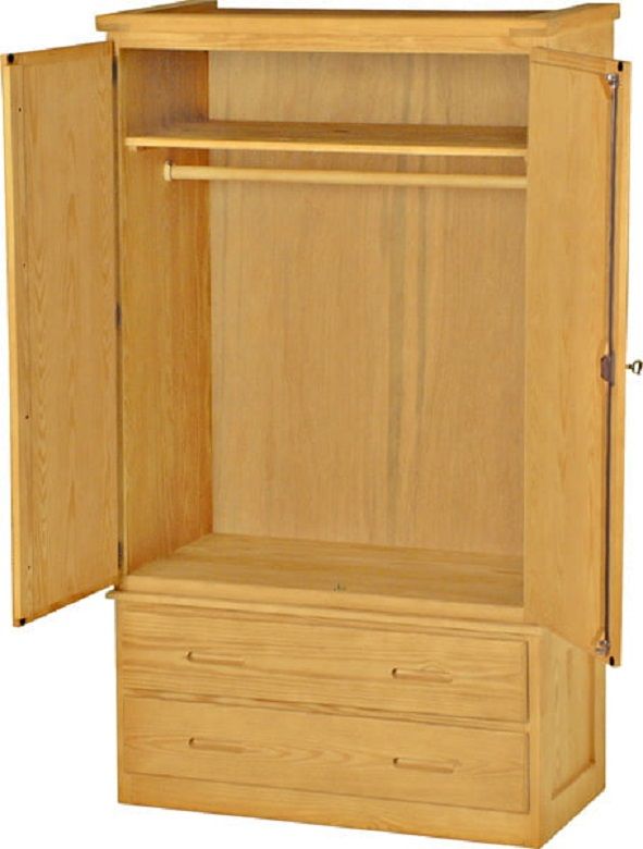 Crate Designs™ Furniture Classic Shelf And Hanging Rod Armoire