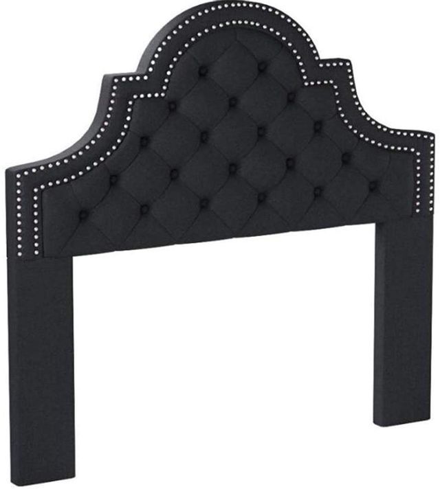 Coaster® Ojai Charcoal Queen Upholstered Headboard 1