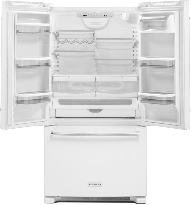 KitchenAid® 25.19 Cu. Ft. White French Door Refrigerator-1