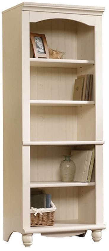 Sauder® Harbor View® Antiqued White® Library Bookcase-0
