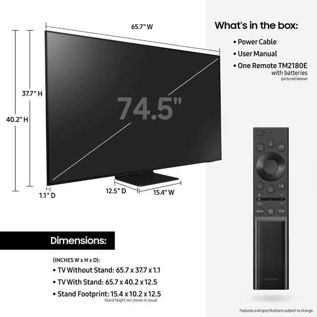 Samsung Neo QN90A 75” QLED 4K Smart TV 8