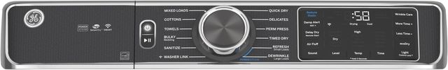 GE® 7.8 Cu. Ft. Diamond Gray Smart Front Load Electric Dryer-3