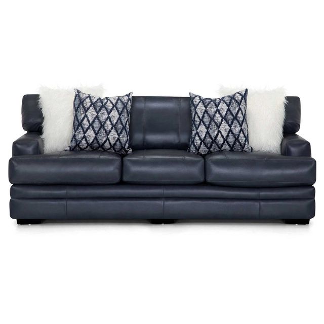 Franklin Sedona Navy Leather Sofa-0