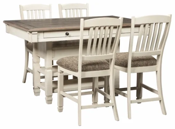 Signature Design by Ashley® Bolanburg 5-Piece Two-Tone Counter Height Dining Set-0