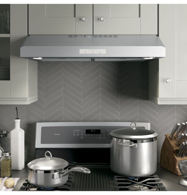 GE Profile™ 30" Stainless Steel Under The Cabinet Hood 5