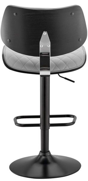 BC Stools Leland Gray/Black Adjustable Bar Stool | Becker Furniture ...