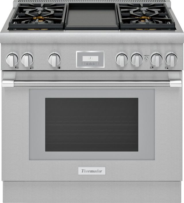 Thermador® Pro Harmony® 36" Stainless Steel Pro Style Natural Gas Range-0