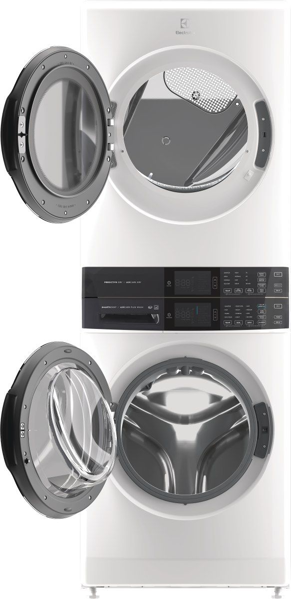 Electrolux 600 Series 4.5 Cu. Ft. Washer, 8.0 Cu. Ft. Gas Dryer White Stack Laundry-3