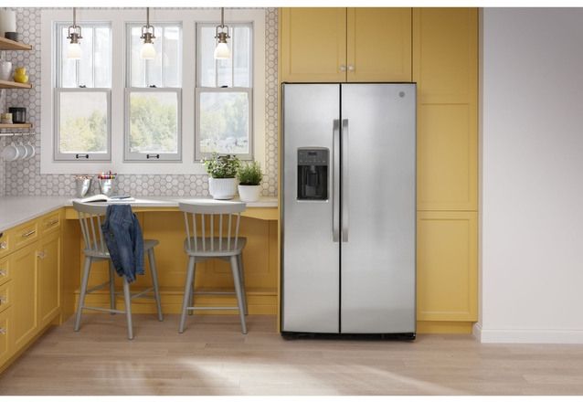 GE® 25.3 Cu. Ft. Fingerprint Resistant Stainless Steel Side-by-Side Refrigerator 28