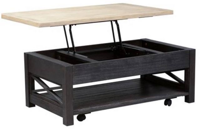Liberty Heatherbrook Two-Tone Lift Top Cocktail Table-1