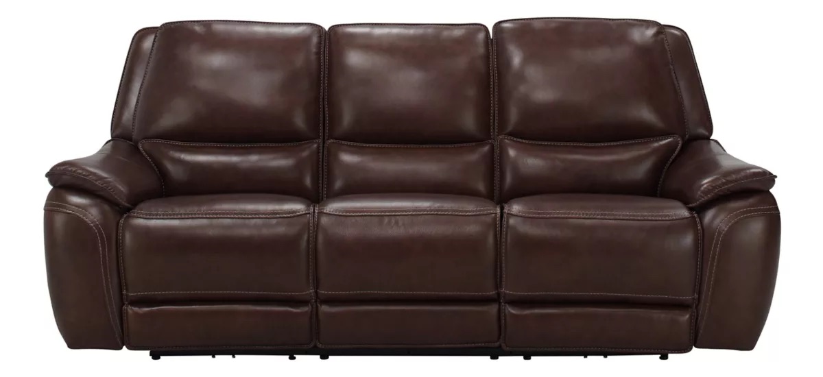 dovestone leather power reclining sofa with power headrests